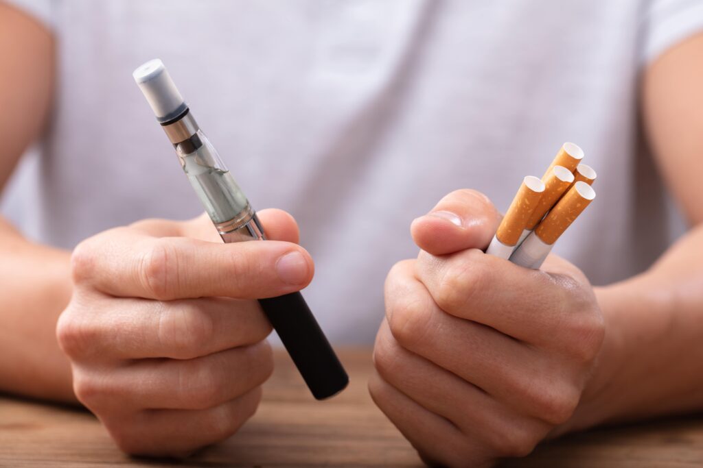 E-sigaret vapen hulpmiddel roken