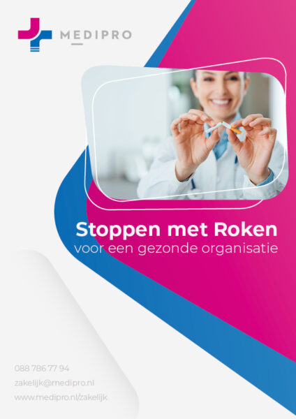 Voorkant van de Medipro zakelijk brochure.