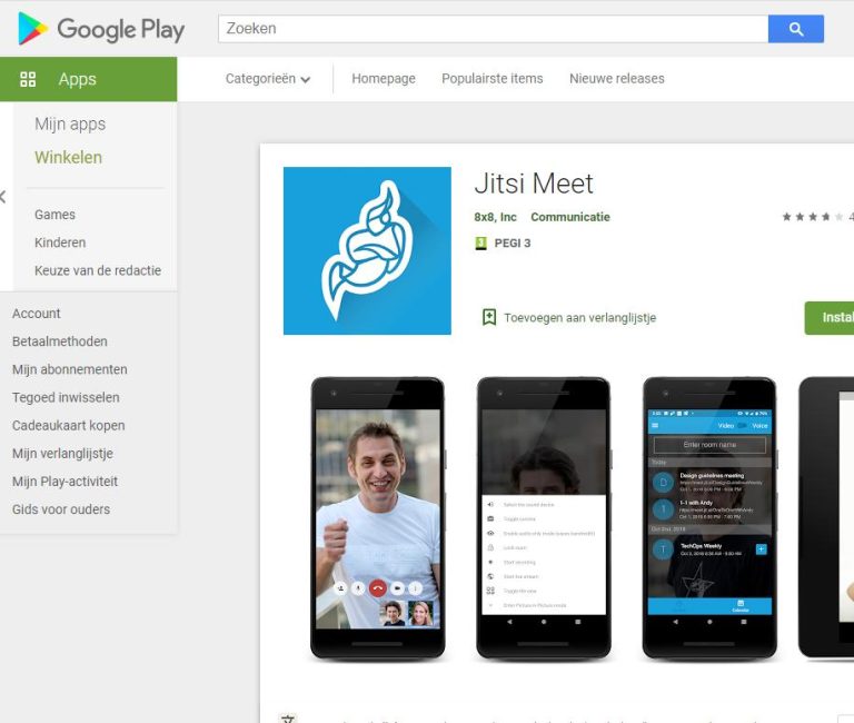 Stap 3: Jitsi Meet installeren op een Android-telefoon