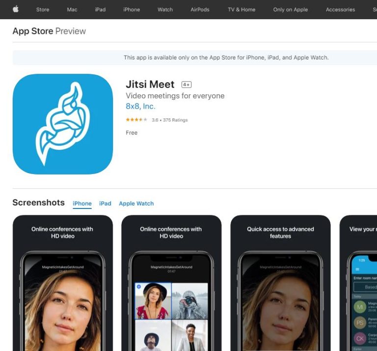 Stap 4: Jitsi Meet installeren op een Apple iPhone